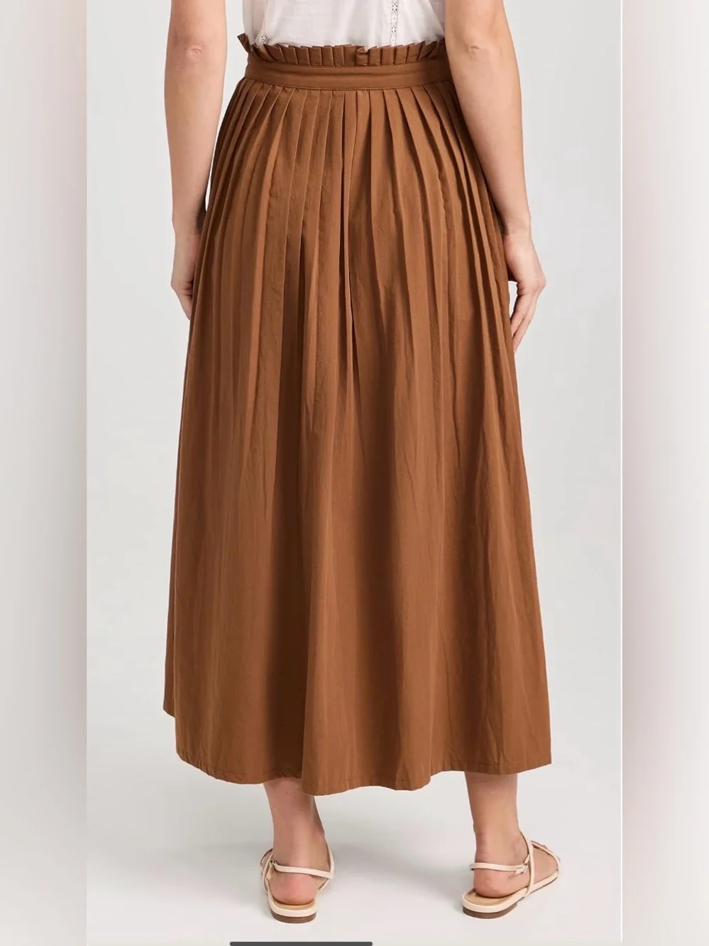 NWT THE GREAT. Treeline Skirt in Suntan